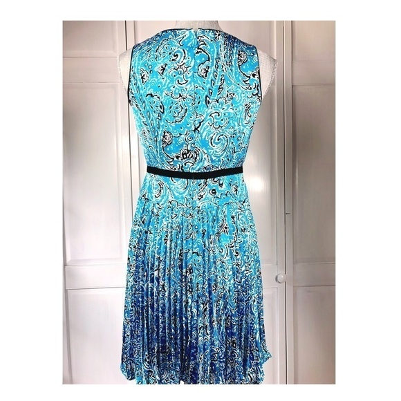 ANN TAYLOR PLEATED SUMMER DRESS size 0P 0576 - Picture 5 of 7